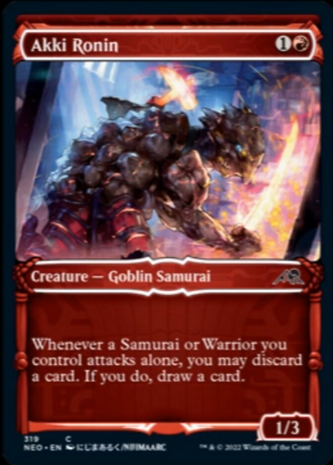 Akki Ronin (Showcase Samurai) [Kamigawa: Neon Dynasty] | KingTCG.ca