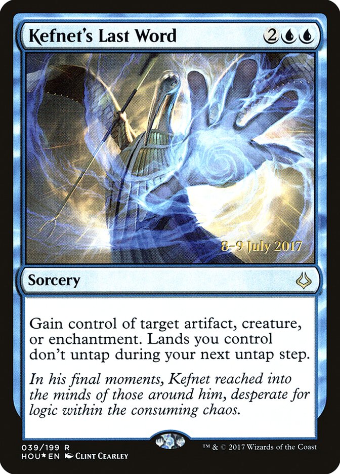 Kefnet's Last Word  [Hour of Devastation Prerelease Promos] | KingTCG.ca