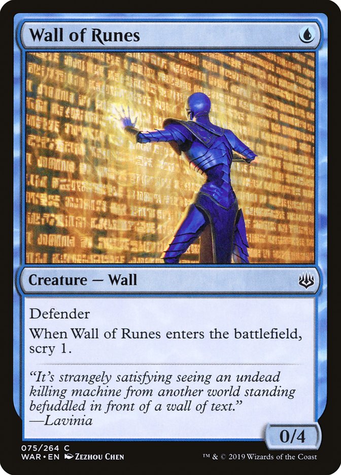 Wall of Runes [War of the Spark] | KingTCG.ca