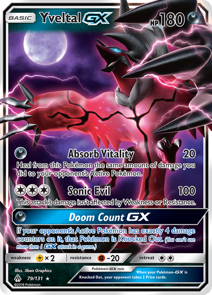 Yveltal GX (79/131) [Sun & Moon: Forbidden Light] | KingTCG.ca