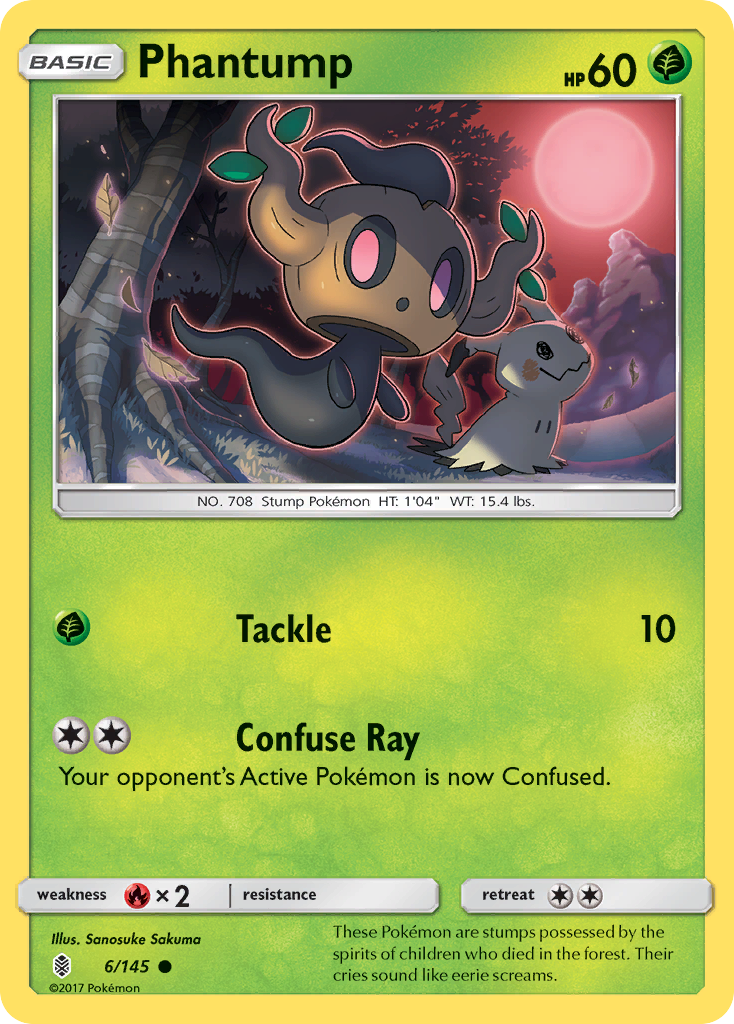 Phantump (6/145) [Sun & Moon: Guardians Rising] | KingTCG.ca