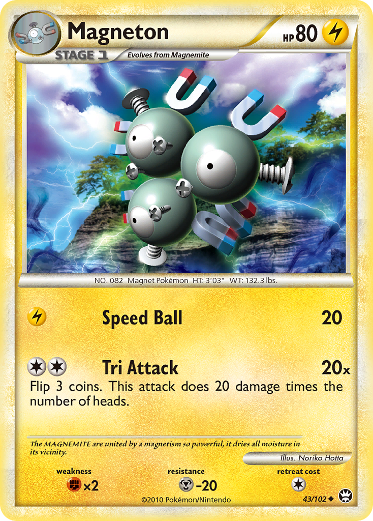 Magneton (43/102) [HeartGold & SoulSilver: Triumphant] | KingTCG.ca