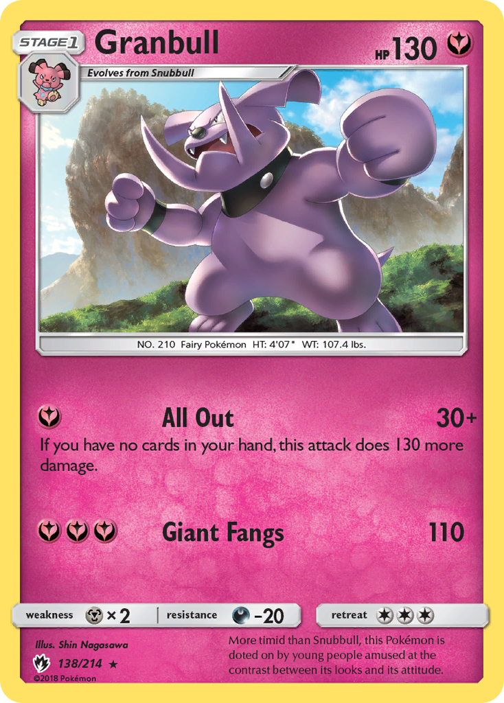 Granbull (138/214) [Sun & Moon: Lost Thunder] | KingTCG.ca