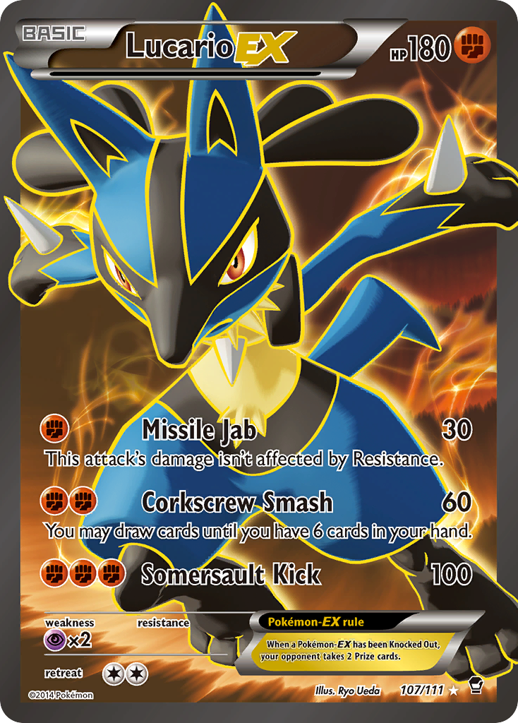 Lucario EX (107/111) [XY: Furious Fists] | KingTCG.ca