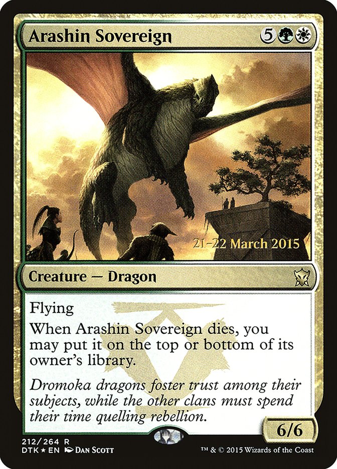 Arashin Sovereign [Dragons of Tarkir Promos] | KingTCG.ca