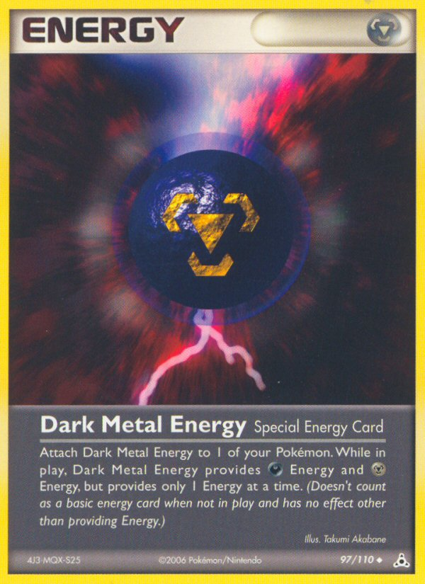 Dark Metal Energy (97/110) [EX: Holon Phantoms] | KingTCG.ca