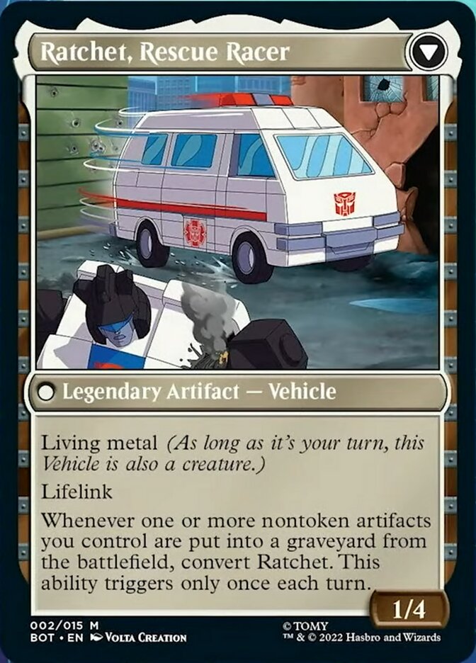 Ratchet, Field Medic // Ratchet, Rescue Racer [Universes Beyond: Transformers] | KingTCG.ca