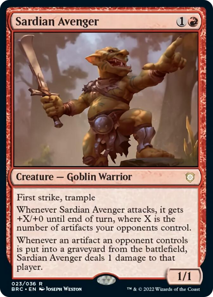 Sardian Avenger [The Brothers' War Commander] | KingTCG.ca