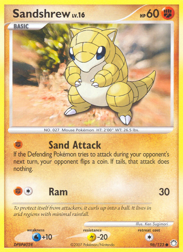 Sandshrew (96/123) [Diamond & Pearl: Mysterious Treasures] | KingTCG.ca