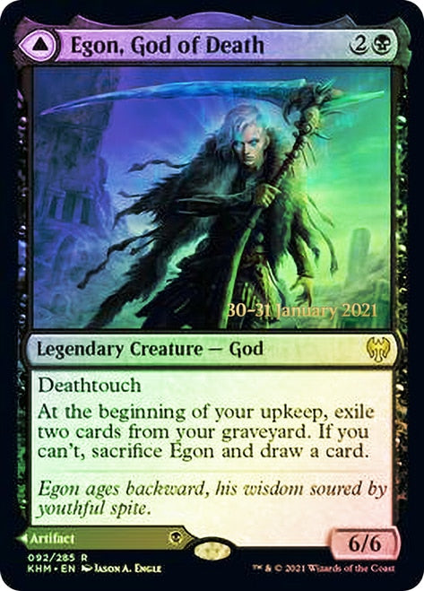 Egon, God of Death // Throne of Death  [Kaldheim Prerelease Promos] | KingTCG.ca