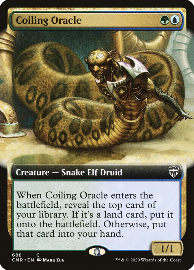 Coiling Oracle (Extended Art) [Commander Legends] | KingTCG.ca