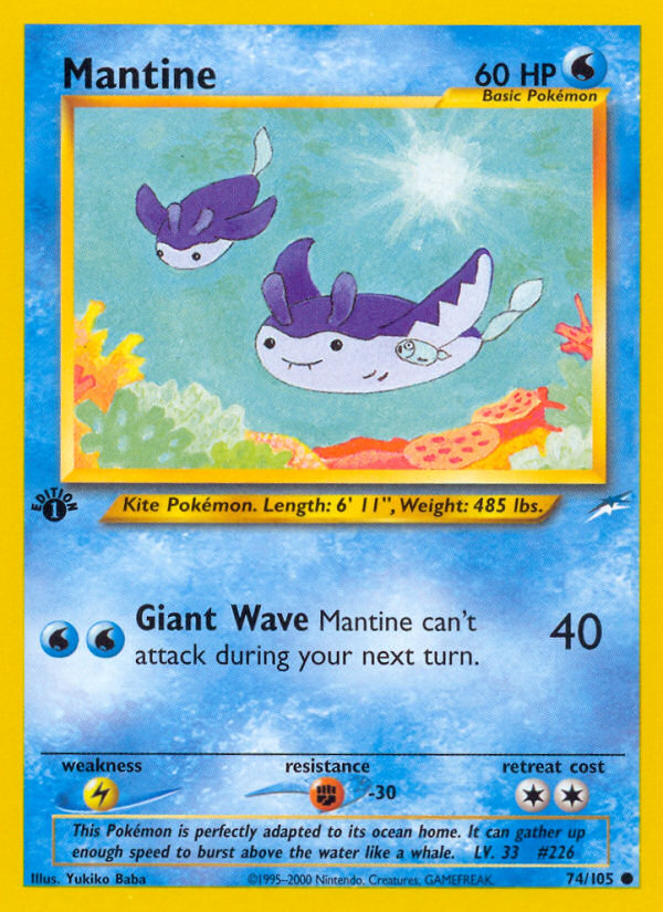 Mantine (74/105) [Neo Destiny 1st Edition] | KingTCG.ca