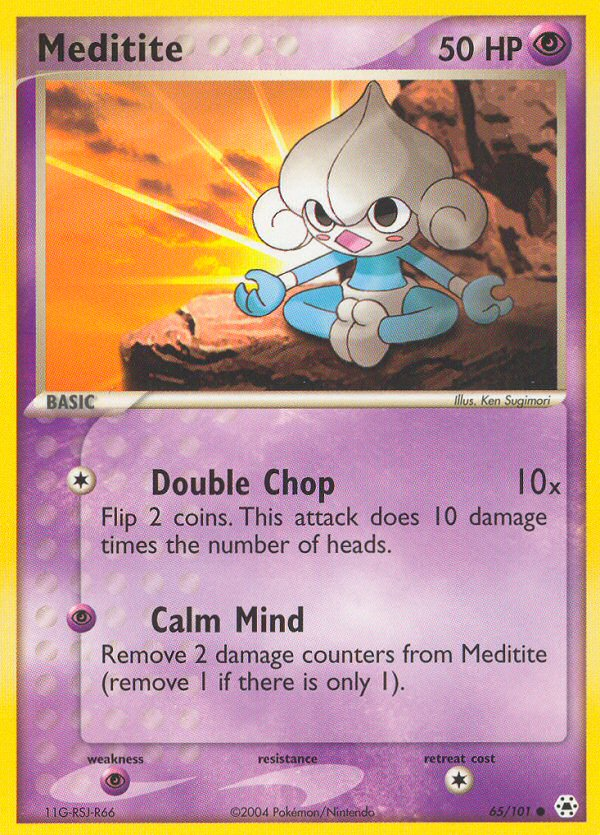 Meditite (65/101) [EX: Hidden Legends] | KingTCG.ca