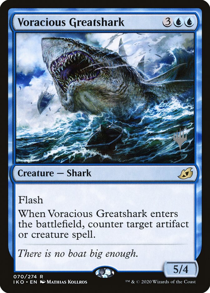 Voracious Greatshark (Promo Pack) [Ikoria: Lair of Behemoths Promos] | KingTCG.ca