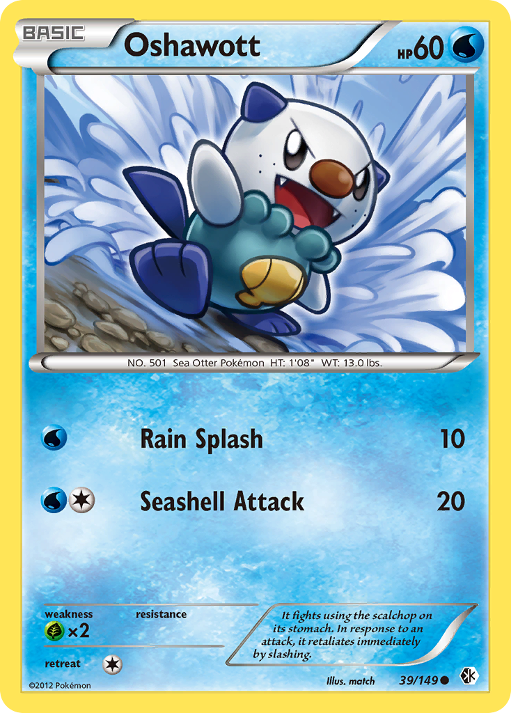 Oshawott (39/149) [Black & White: Boundaries Crossed] | KingTCG.ca