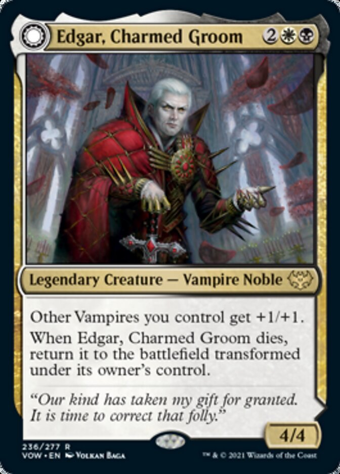 Edgar, Charmed Groom // Edgar Markov's Coffin [Innistrad: Crimson Vow] | KingTCG.ca