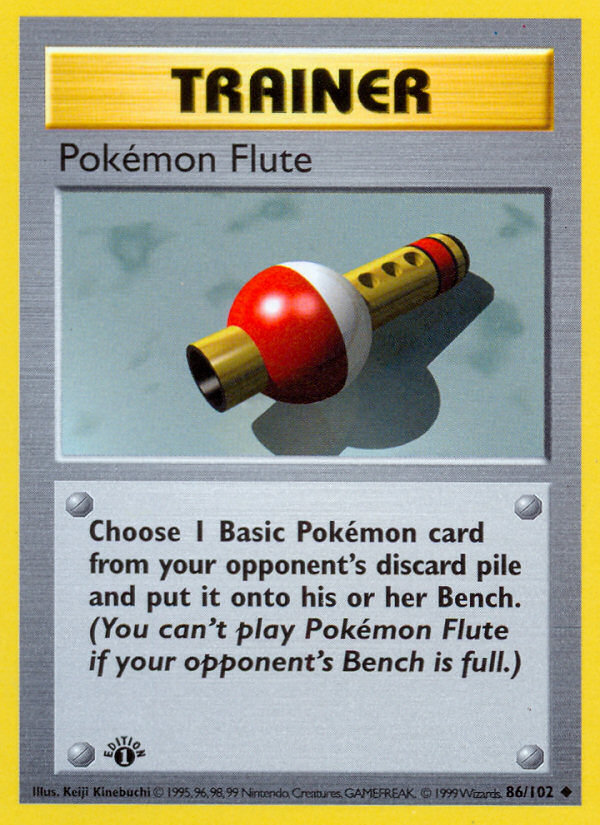 Pokemon Flute (86/102) [Base Set 1st Edition] | KingTCG.ca