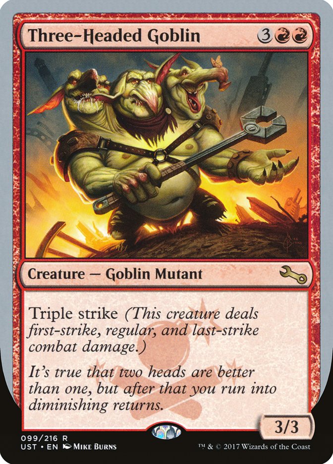 Three-Headed Goblin [Unstable] | KingTCG.ca