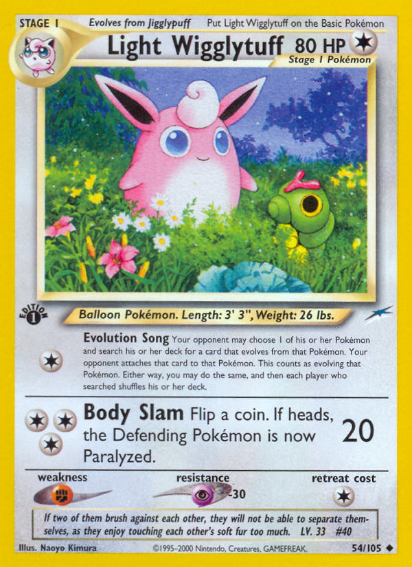 Light Wigglytuff (54/105) [Neo Destiny 1st Edition] | KingTCG.ca