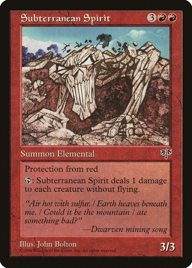 Subterranean Spirit [Mirage] | KingTCG.ca