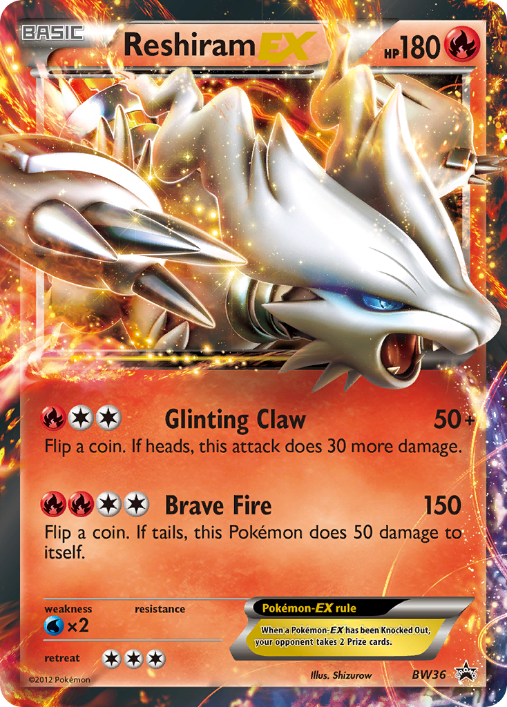 Reshiram EX (BW36) [Black & White: Black Star Promos] | KingTCG.ca