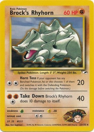 Brock's Rhyhorn (22/132) [Gym Heroes] | KingTCG.ca