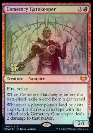 Cemetery Gatekeeper [Innistrad: Crimson Vow Prerelease Promos] | KingTCG.ca