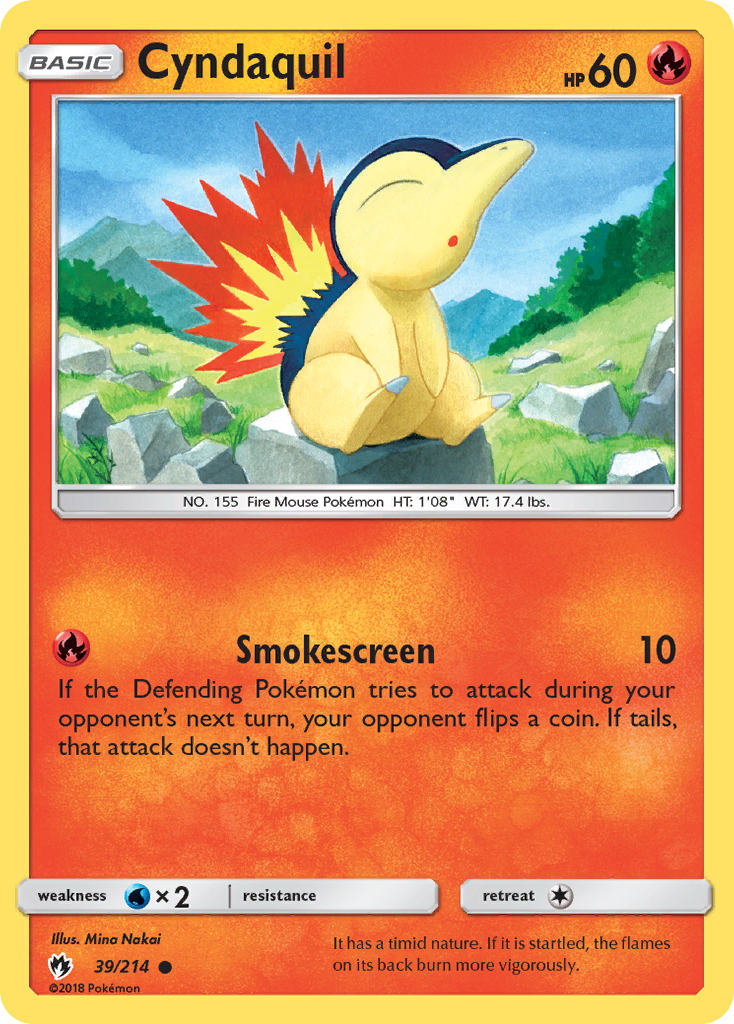 Cyndaquil (39/214) [Sun & Moon: Lost Thunder] | KingTCG.ca