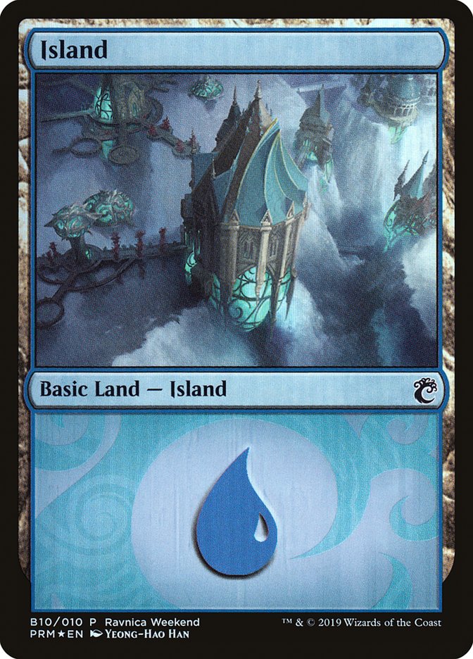 Island - Simic (B10) [RNA Ravnica Weekend] | KingTCG.ca