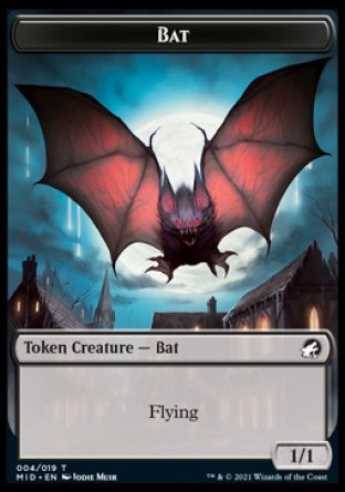 Bat Token [Innistrad: Midnight Hunt Tokens] | KingTCG.ca