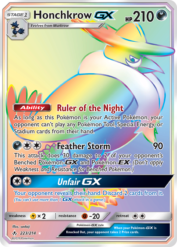 Honchkrow GX (223/214) [Sun & Moon: Unbroken Bonds] | KingTCG.ca