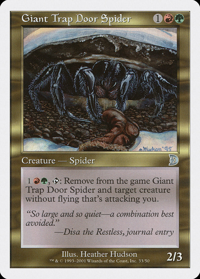 Giant Trap Door Spider [Deckmasters] | KingTCG.ca