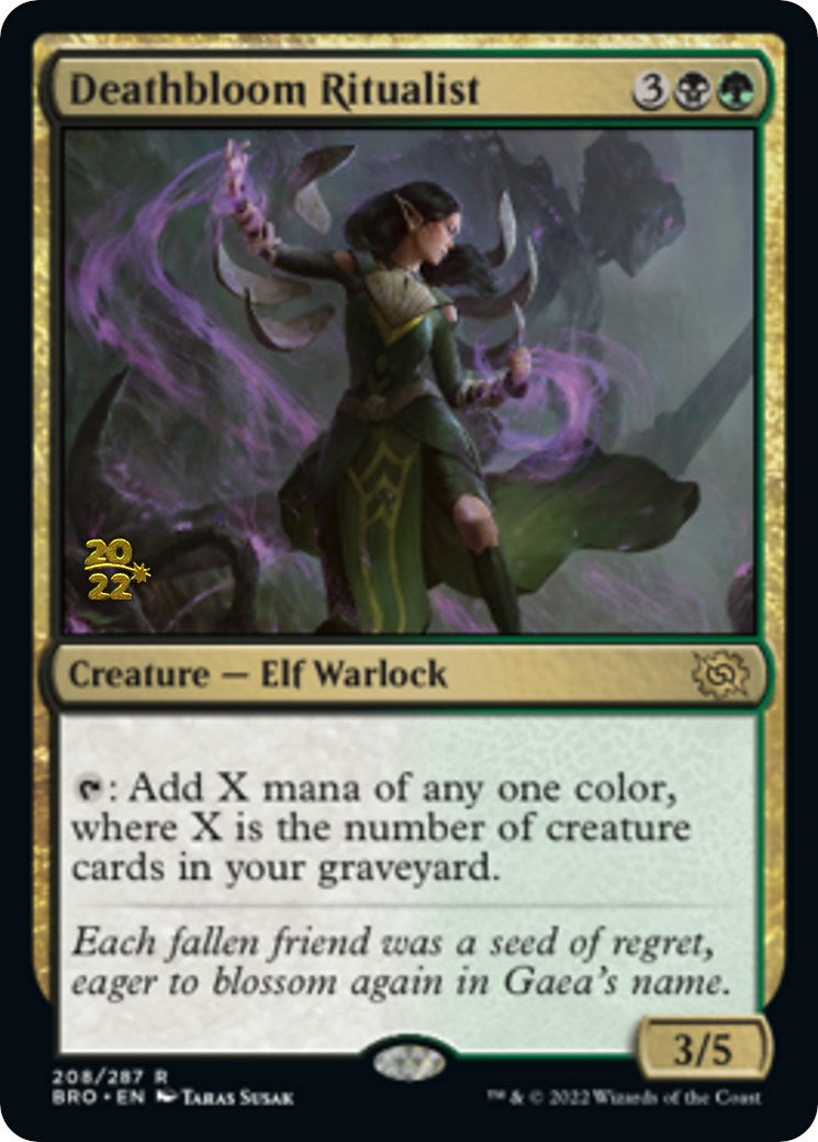 Deathbloom Ritualist [The Brothers' War: Prerelease Promos] | KingTCG.ca