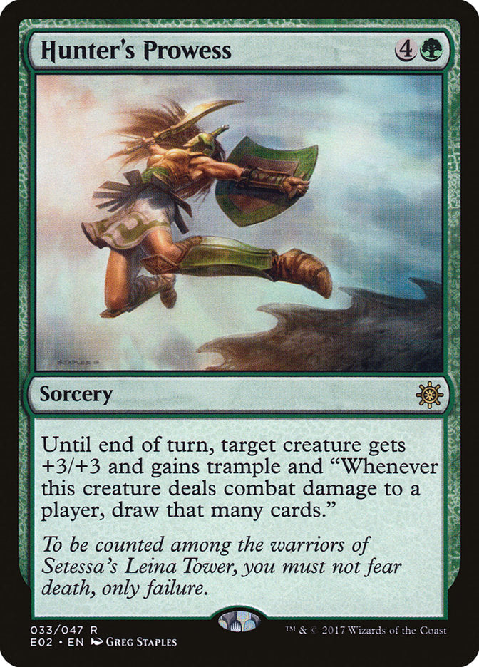 Hunter's Prowess [Explorers of Ixalan] | KingTCG.ca