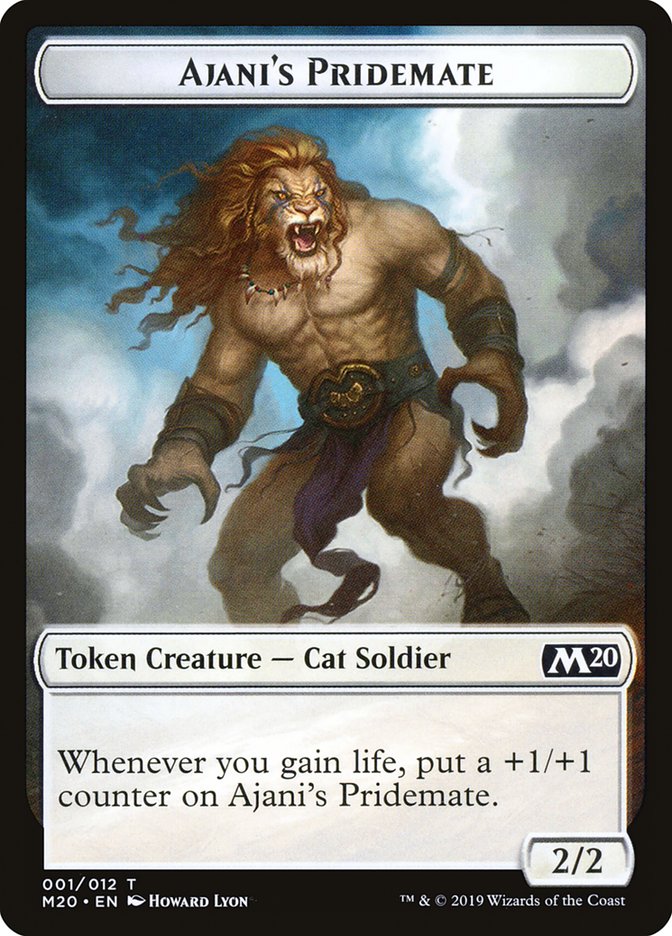 Ajani's Pridemate Token [Core Set 2020 Tokens] | KingTCG.ca