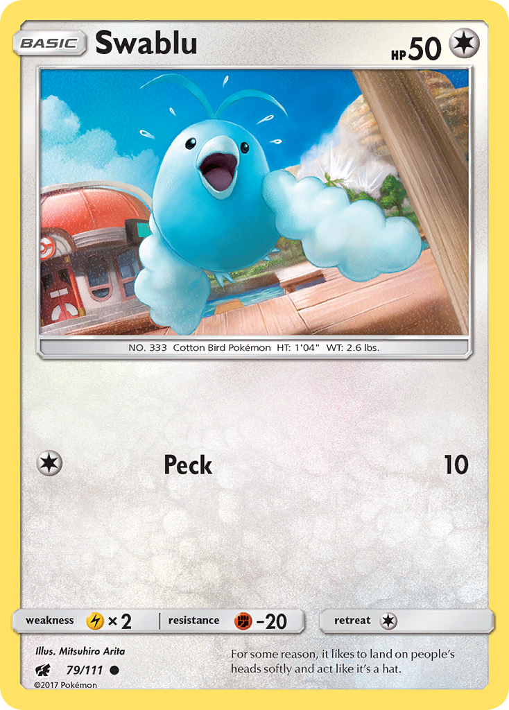 Swablu (79/111) [Sun & Moon: Crimson Invasion] | KingTCG.ca