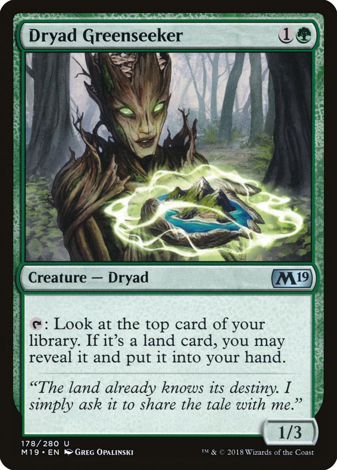 Dryad Greenseeker [Core Set 2019] | KingTCG.ca