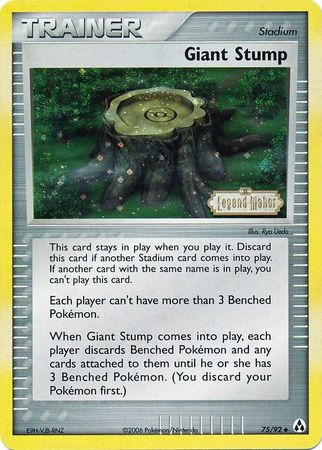 Giant Stump (75/92) (Stamped) [EX: Legend Maker] | KingTCG.ca