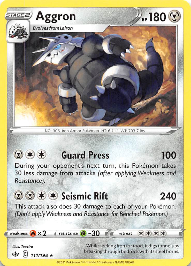 Aggron (111/198) [Sword & Shield: Chilling Reign] | KingTCG.ca