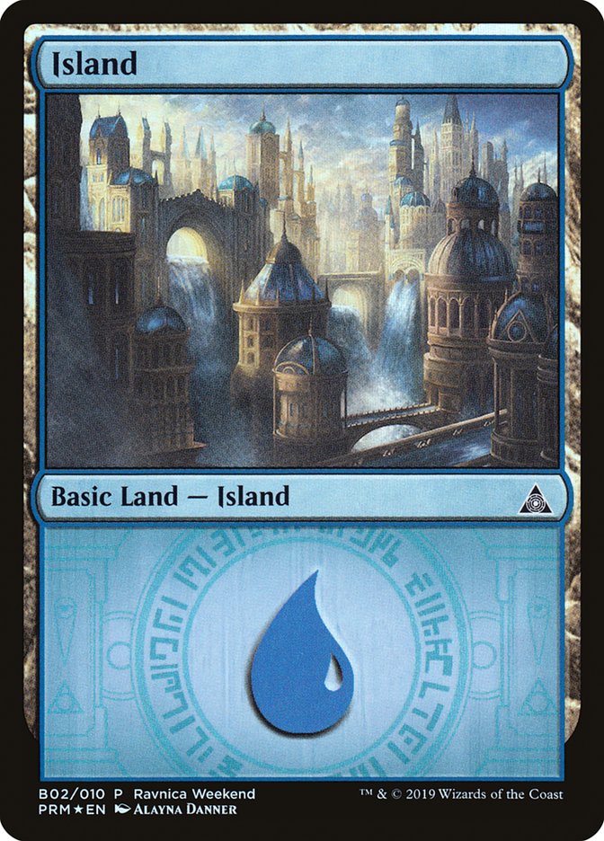 Island - Azorius (B02) [RNA Ravnica Weekend] | KingTCG.ca