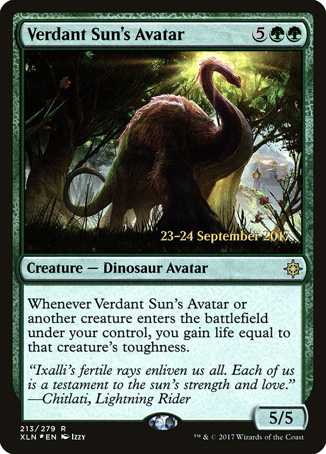 Verdant Sun's Avatar [Ixalan Promos] | KingTCG.ca