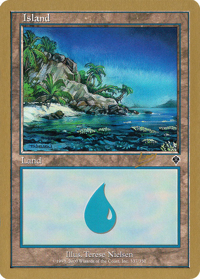 Island (rl337a) (Raphael Levy) [World Championship Decks 2002] | KingTCG.ca