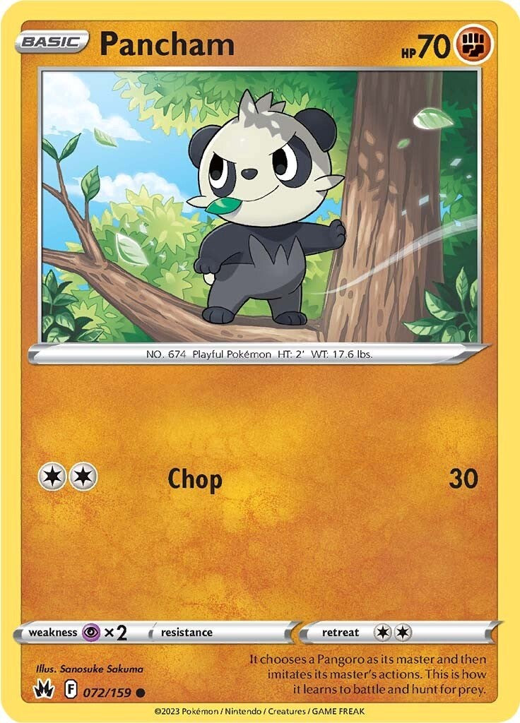 Pancham (072/159) [Sword & Shield: Crown Zenith] | KingTCG.ca