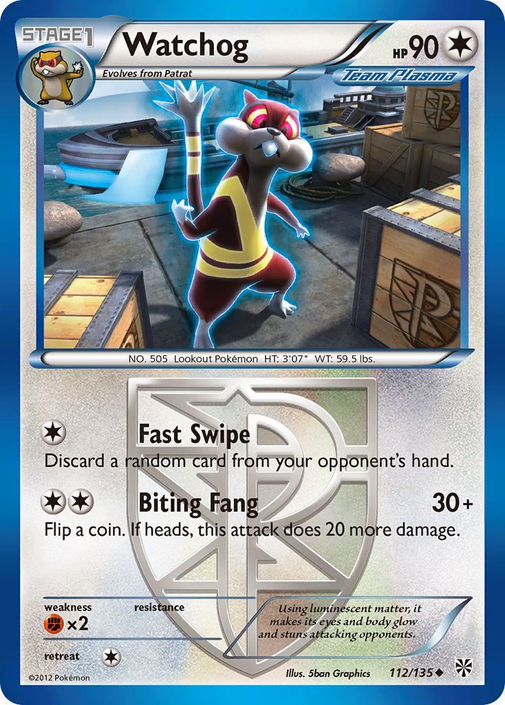 Watchog (112/135) [Black & White: Plasma Storm] | KingTCG.ca