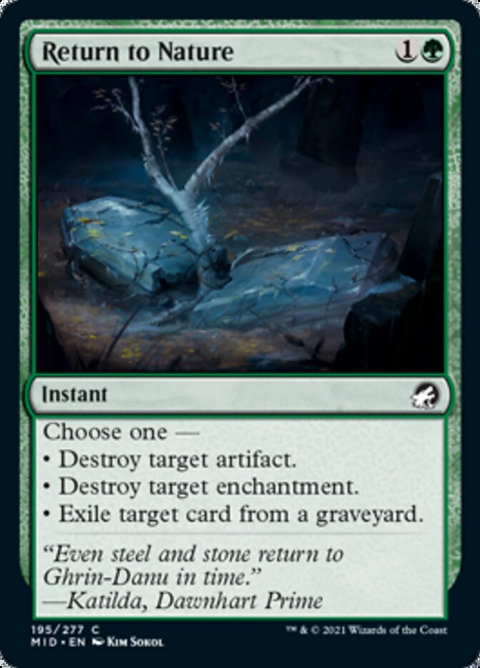 Return to Nature [Innistrad: Midnight Hunt] | KingTCG.ca