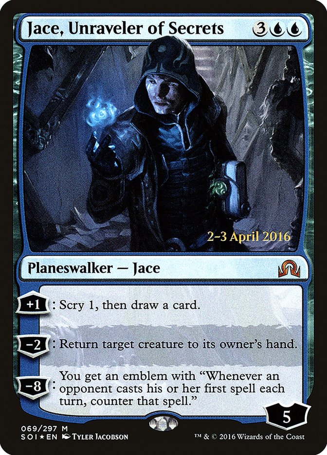 Jace, Unraveler of Secrets [Shadows over Innistrad Promos] | KingTCG.ca