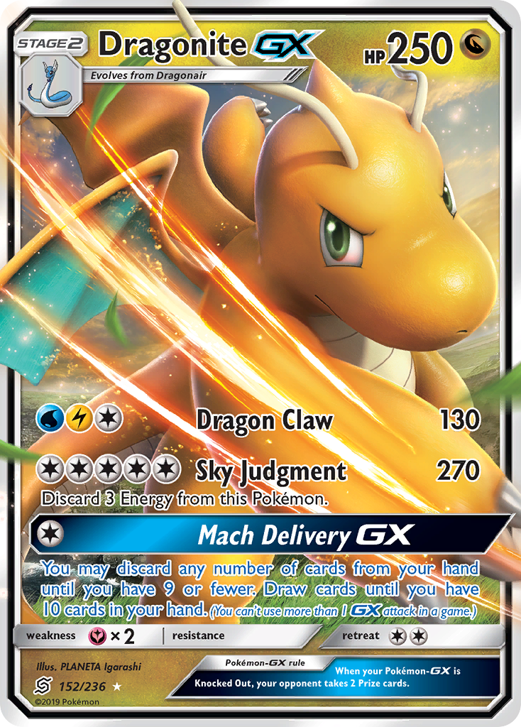 Dragonite GX (152/236) [Sun & Moon: Unified Minds] | KingTCG.ca