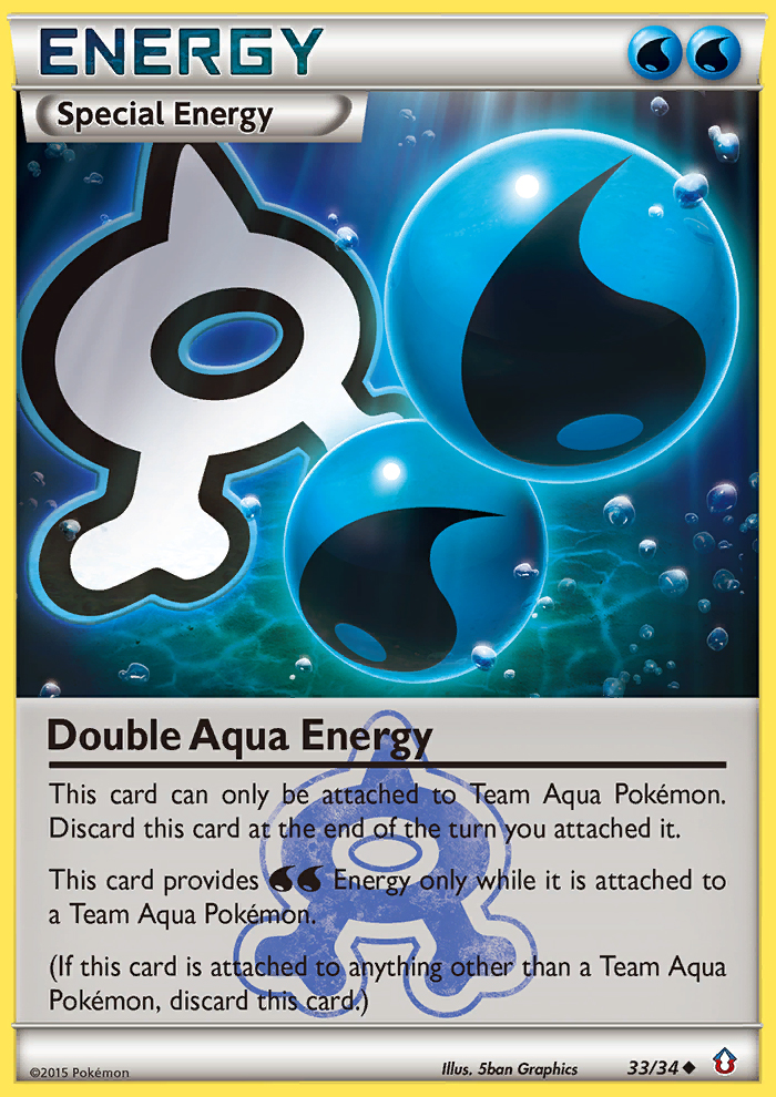 Double Aqua Energy (33/34) [XY: Double Crisis] | KingTCG.ca