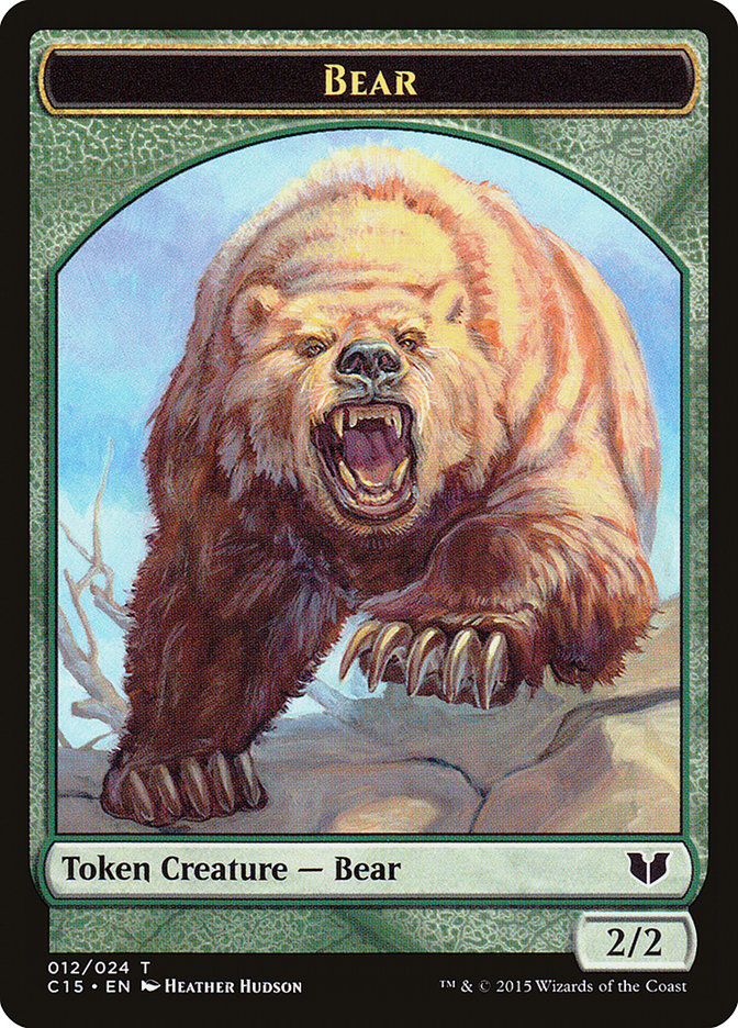 Bear // Spider Double-Sided Token [Commander 2015 Tokens] | KingTCG.ca