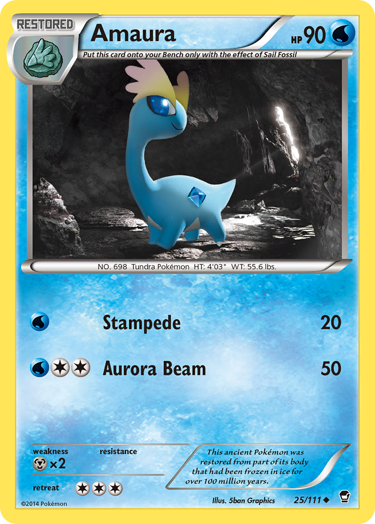 Amaura (25/111) [XY: Furious Fists] | KingTCG.ca